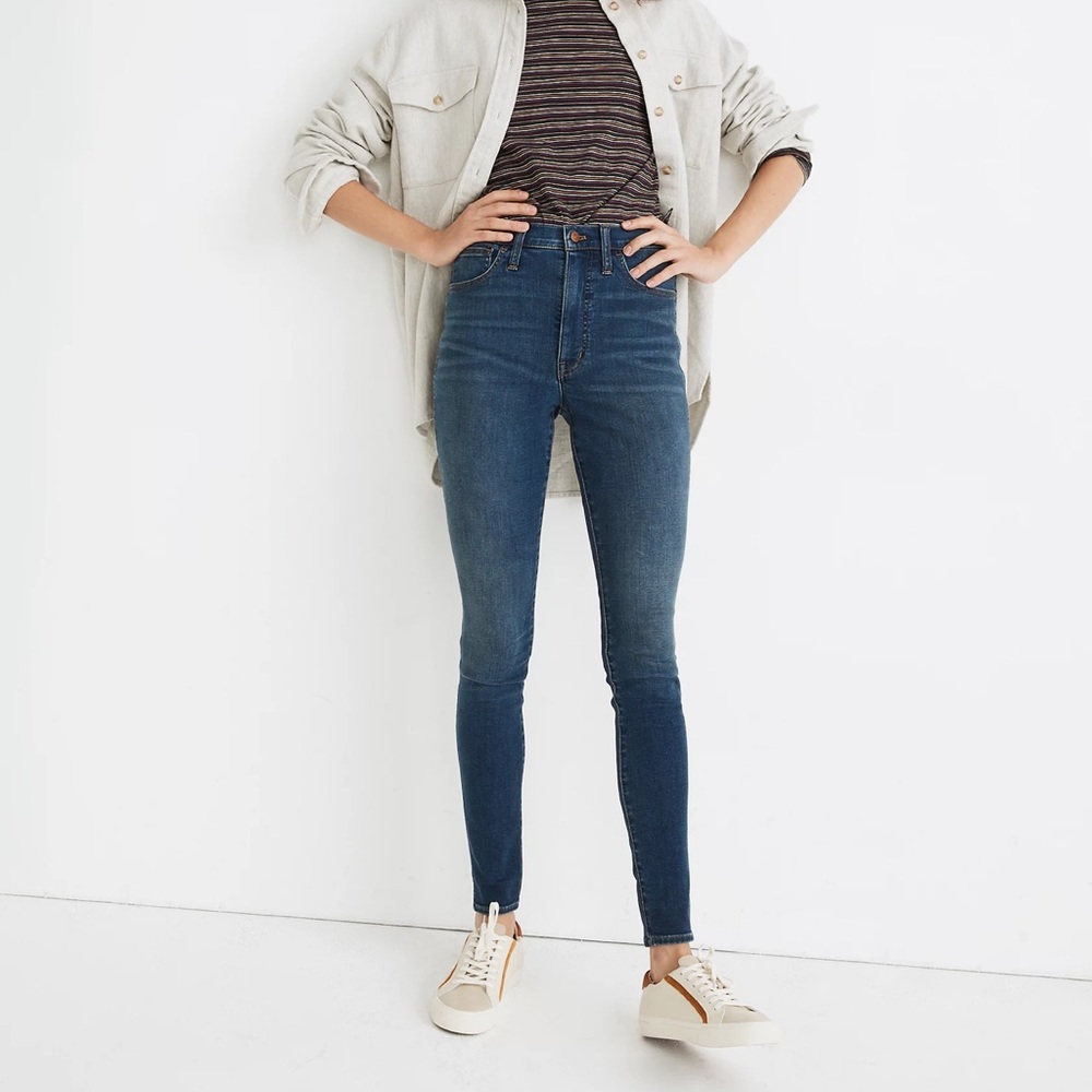 {Madewell} 10” High Rise Roadtripper Supersoft Jeans in Playford Wash Size 28